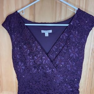 DK purple semi formal dress